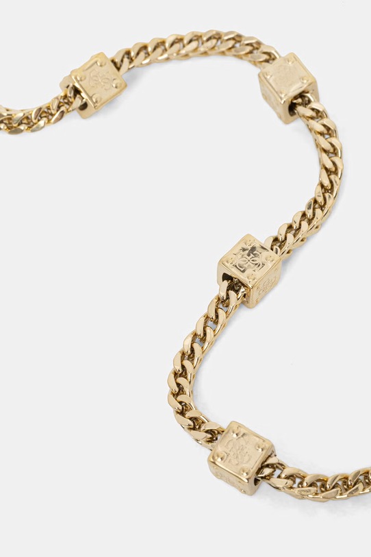 Guess bransoletka męska ze stali nierdzewnej 4G FRONTIERS JUMB06.037JW złoty SS26