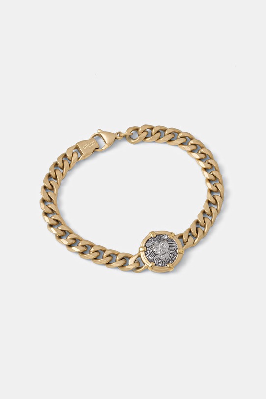 Guess bransoletka męska LION LEGACY złoty JUMB06.060JW