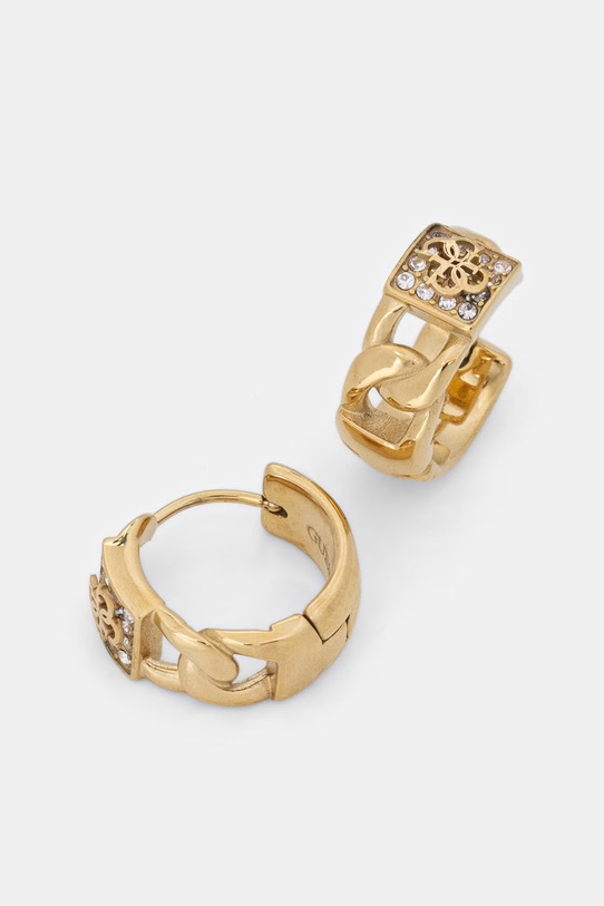 Guess kolczyki męskie ze stali nierdzewnej 4G FRONTIERS złoty JUME06.029JW