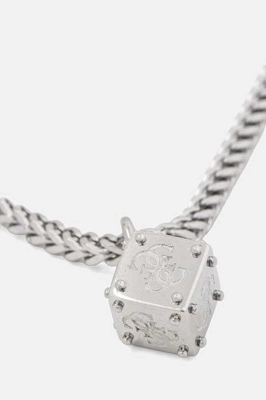 Guess naszyjnik z zawieszką męski ze stali nierdzewnej 4G FRONTIERS JUMN06.036JW srebrny SS26