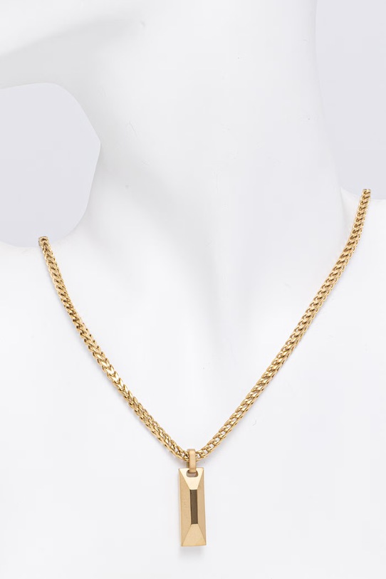 Akcesoria Guess naszyjnik z zawieszką męski ze stali nierdzewnej TRUE SPIRIT JUMN06.039JW złoty