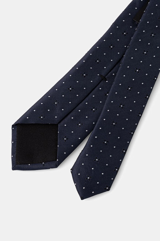 BOSS krawat męski z jedwabiem TIE CM6 262 50562105 granatowy SS26