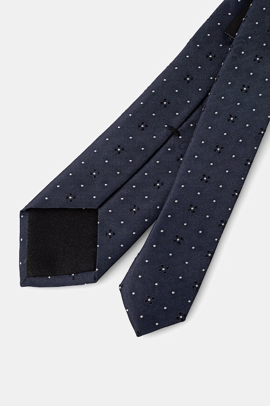 BOSS krawat męski z jedwabiem TIE CM6 262 50562105 granatowy SS26