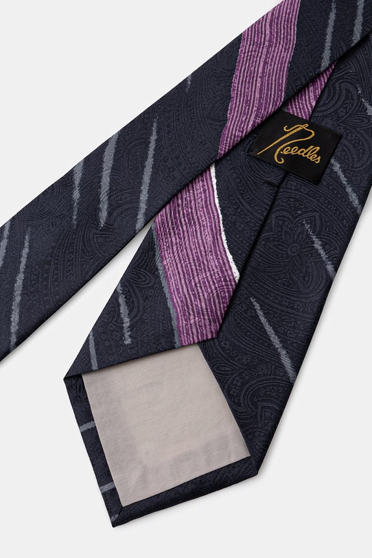Odzież Needles krawat jedwabny SX063 granatowy