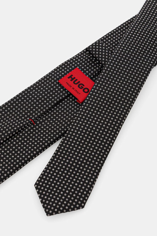 HUGO краватка чоловіча Tie cm 6 50561649 чорний SS26