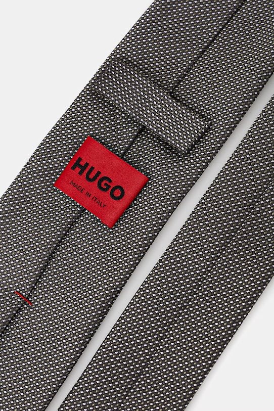 Шелковый галстук HUGO Tie cm 6 50561743 зелёный SS26