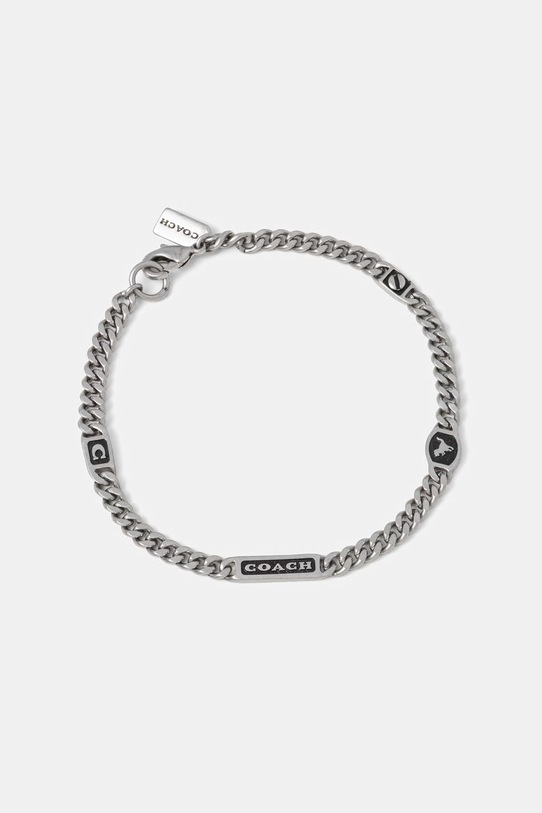 Coach bransoletka męska metalowa srebrny 37551521SLV041