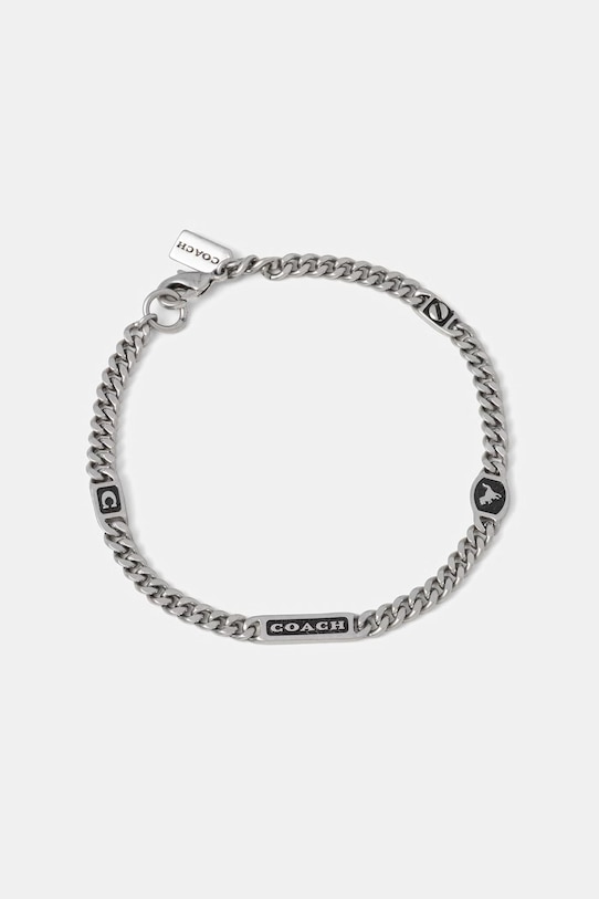 Coach bransoletka męska metalowa srebrny 37551521SLV041