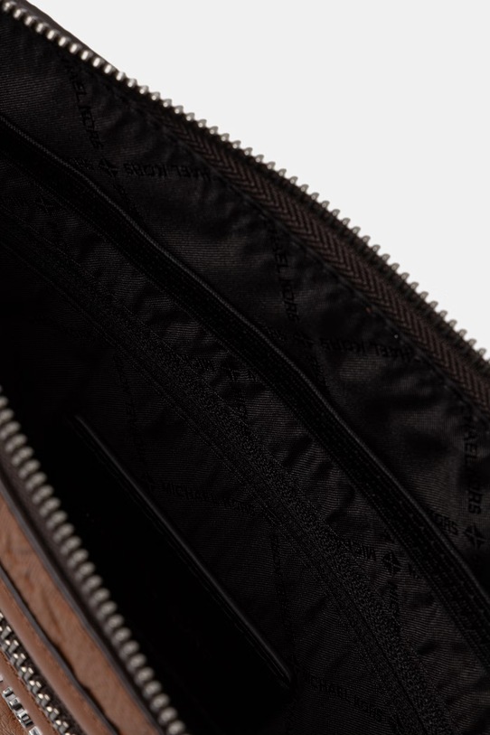 Michael Kors kosmetyczka męska skórzana brązowy 33S6LJSU8L