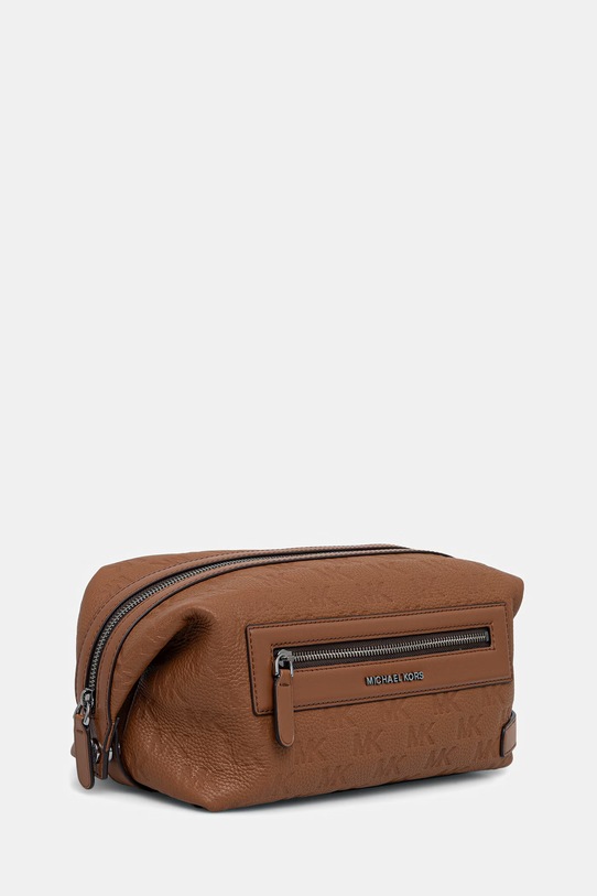 Michael Kors kosmetyczka męska skórzana 33S6LJSN2L brązowy SS26