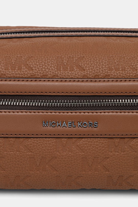 Michael Kors kosmetyczka męska skórzana brązowy 33S6LJSN2L