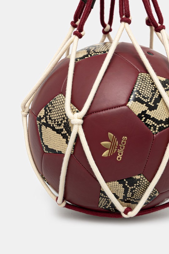 Akcesoria adidas Originals piłka nożna x Wales Bonner KF1073 bordowy