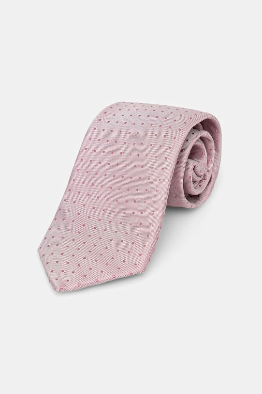 Michael Kors krawat męski jedwabny różowy MK0DT00222