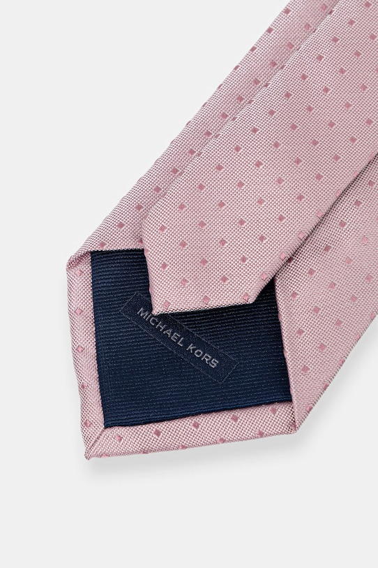 Michael Kors krawat męski jedwabny MK0DT00222 różowy SS26