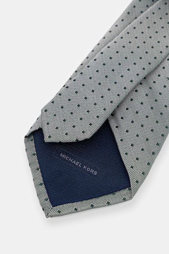 Michael Kors krawat męski jedwabny MK0DT00222 zielony SS26