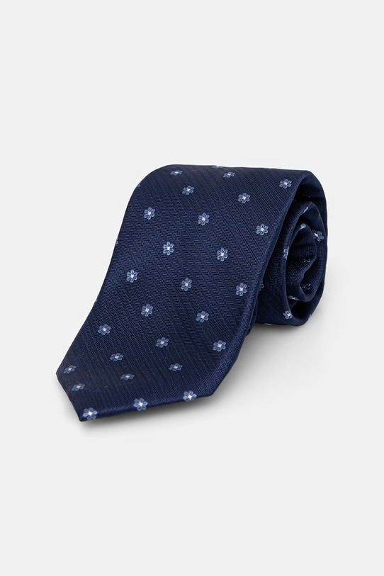 Michael Kors krawat męski jedwabny granatowy MK0DT00224