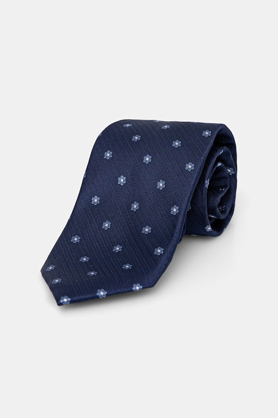 Michael Kors krawat męski jedwabny granatowy MK0DT00224