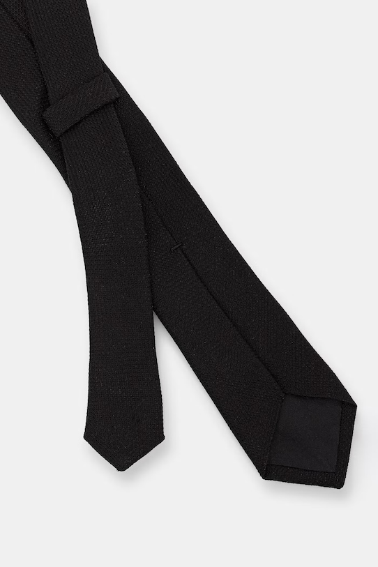 Karl Lagerfeld краватка чоловіча з шовком 552173.805100 чорний SS26