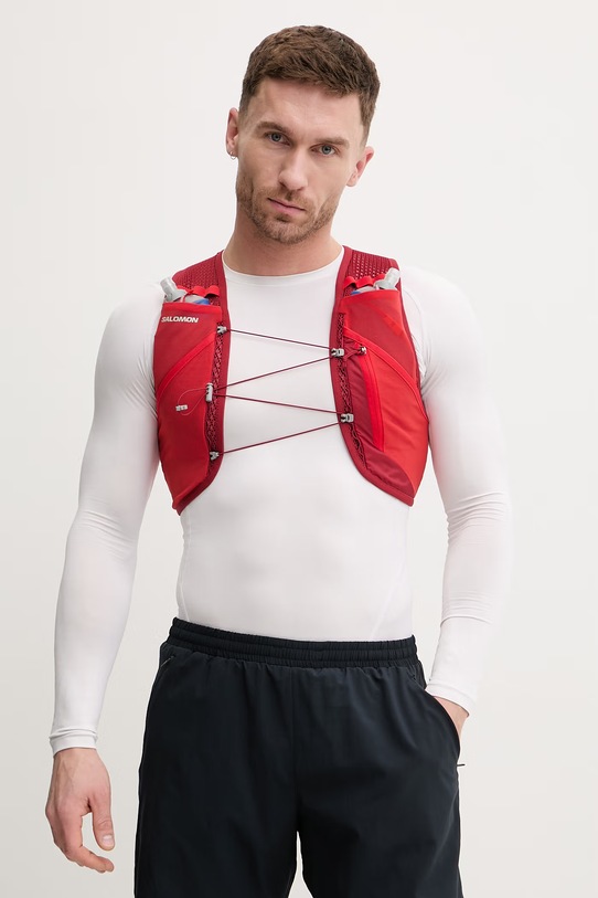 Salomon kamizelka do biegania ACTIVE SKIN 8 czerwony LC2177900