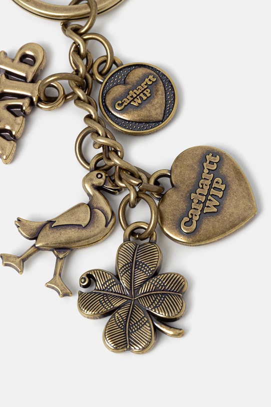 Kľúčenka Carhartt WIP Charms Keychain I036278.3KXX zlatá SS26