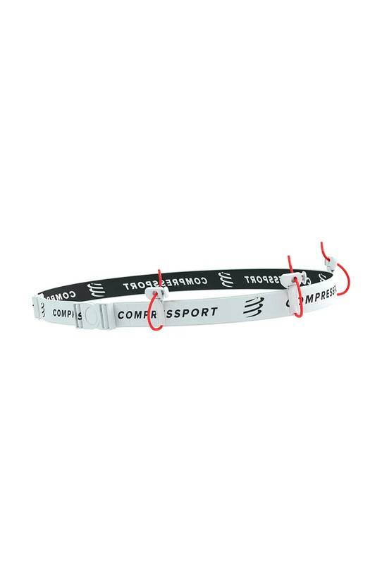 Doplnky Compressport bežecký pás XBPU871 biela