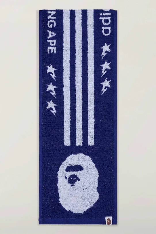 adidas Originals ręcznik bawełniany x BAPE niebieski KF4920
