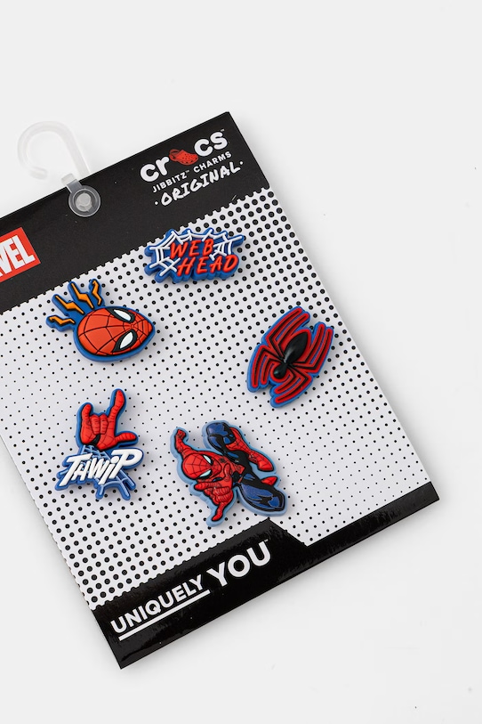 Crocs przypinki do obuwia Spiderman 5-pack 10015108 czerwony SS26