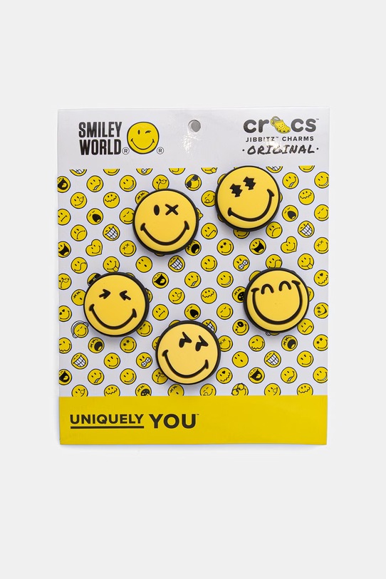 Crocs przypinki do butów Smileyworld 5-pack żółty 10015113