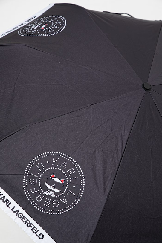 Akcesoria Karl Lagerfeld parasol automatyczny IKON B2W50065 czarny
