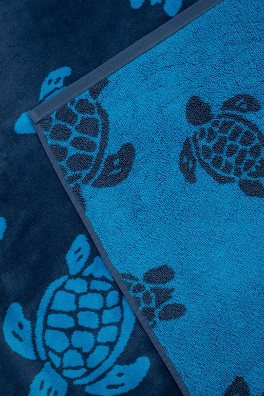 Akcesoria Vilebrequin ręcznik plażowy bawełniany SAND SANE2436 granatowy