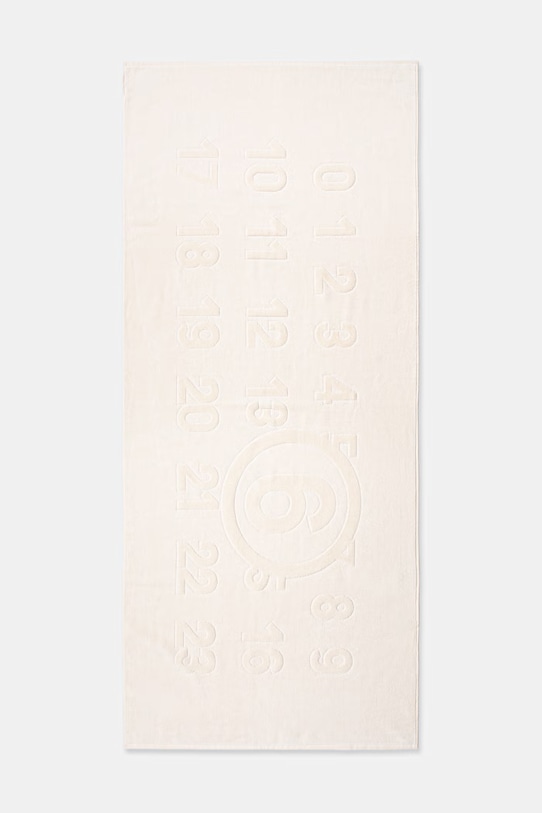 MM6 Maison Margiela ręcznik plażowy bawełniany beżowy MYP000150