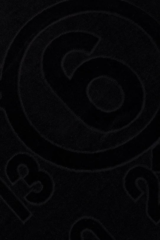 Akcesoria MM6 Maison Margiela ręcznik plażowy bawełniany MYP000150 czarny