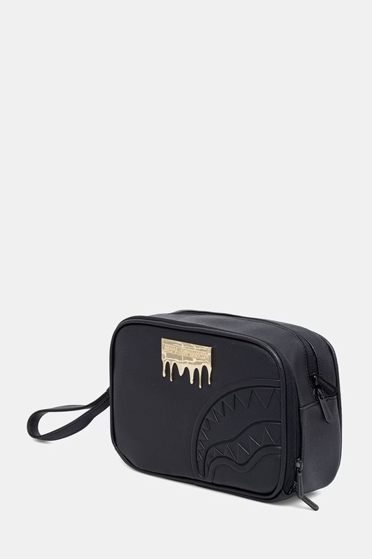 Sprayground kosmetyczka z imitacji skóry 910B9043NSZ czarny SS26