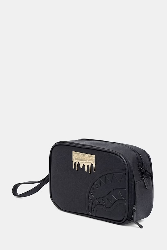 Sprayground kosmetyczka z imitacji skóry 910B9043NSZ czarny SS26