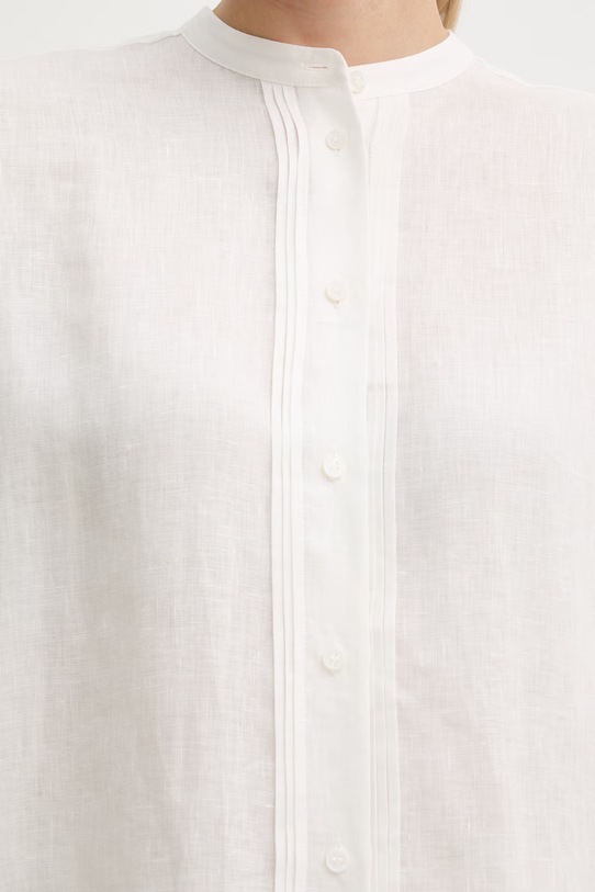 Weekend Max Mara koszula damska lniana ESTRO 2615111032600 biały