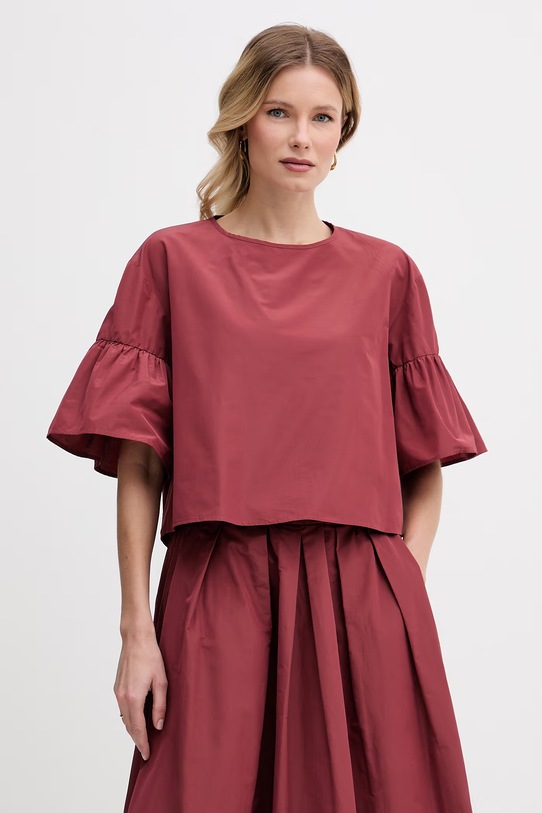 Weekend Max Mara bluzka damska bordowy 2615111152600