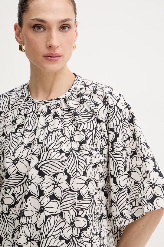 Weekend Max Mara bluzka bawełniana QUAGLIA biały 2615111162600