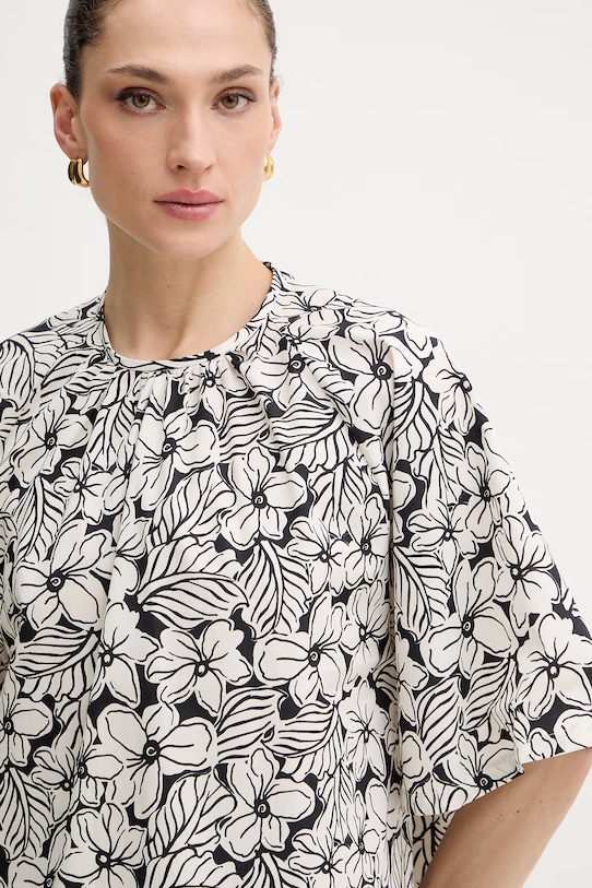 Weekend Max Mara bluzka bawełniana QUAGLIA biały 2615111162600