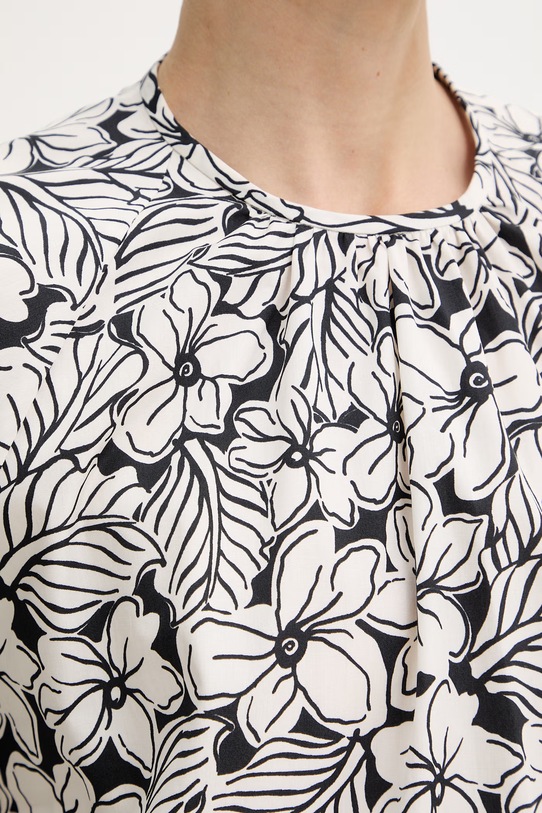 Weekend Max Mara bluzka bawełniana QUAGLIA 2615111162600 biały