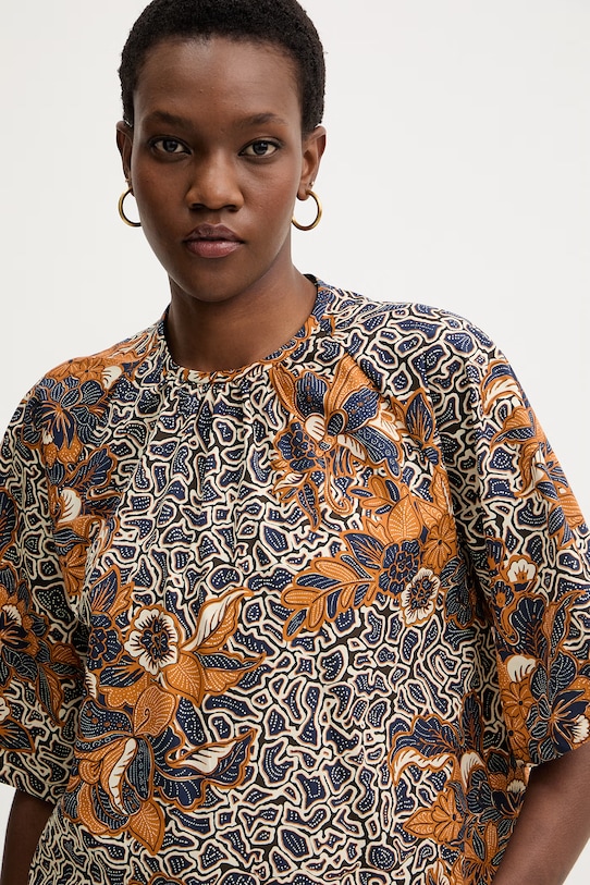 Bavlnená blúzka Weekend Max Mara QUAGLIA tmavomodrá 2615111162600