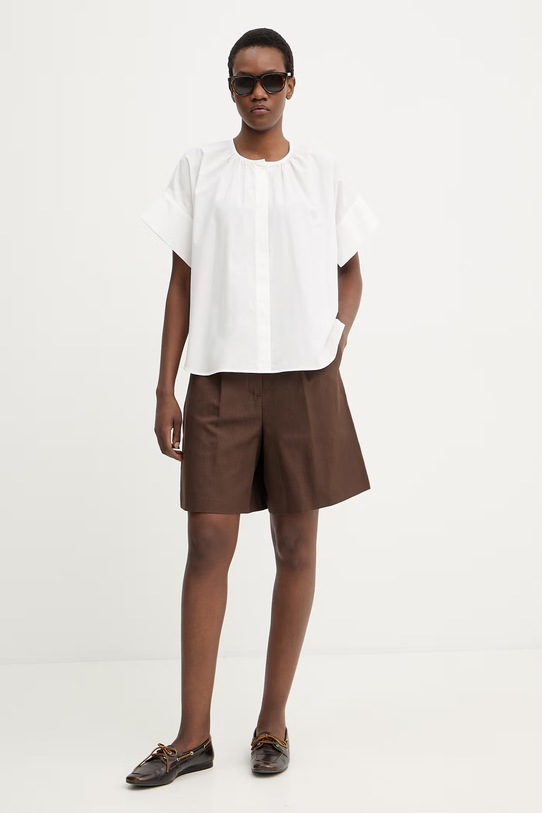 Pamučna košulja Weekend Max Mara EDUCATA 2615111172600 bijela SS26