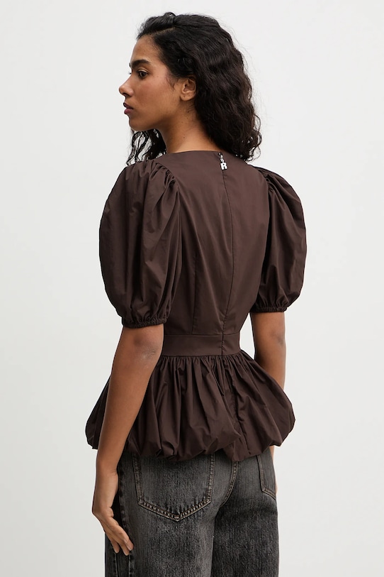 Odzież Rotate bluzka bawełniana 1151121667 brązowy