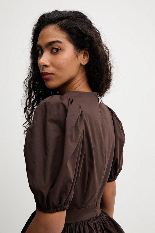 Rotate bluzka bawełniana 1151121667 brązowy