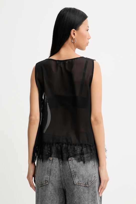 MUNTHE pamut póló RACH 254101325426 fekete