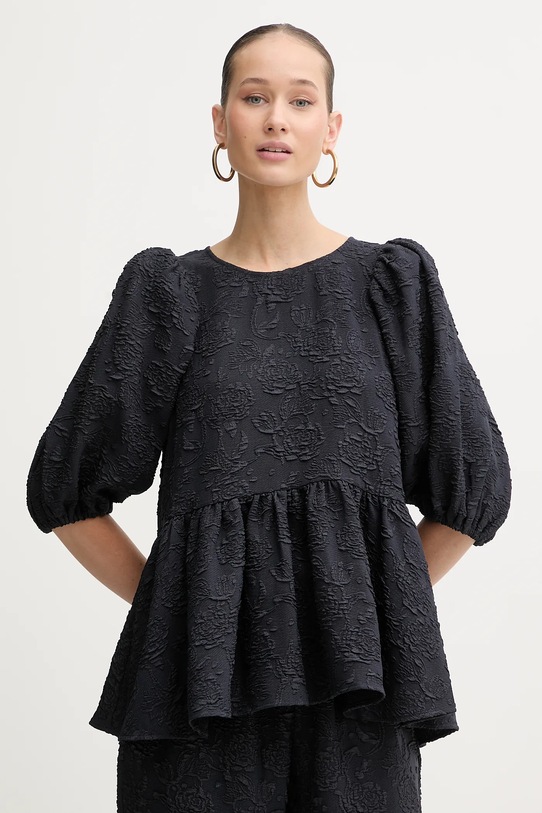 Stine Goya bluzka wzorzyste granatowy SG.PS26.T065.2458