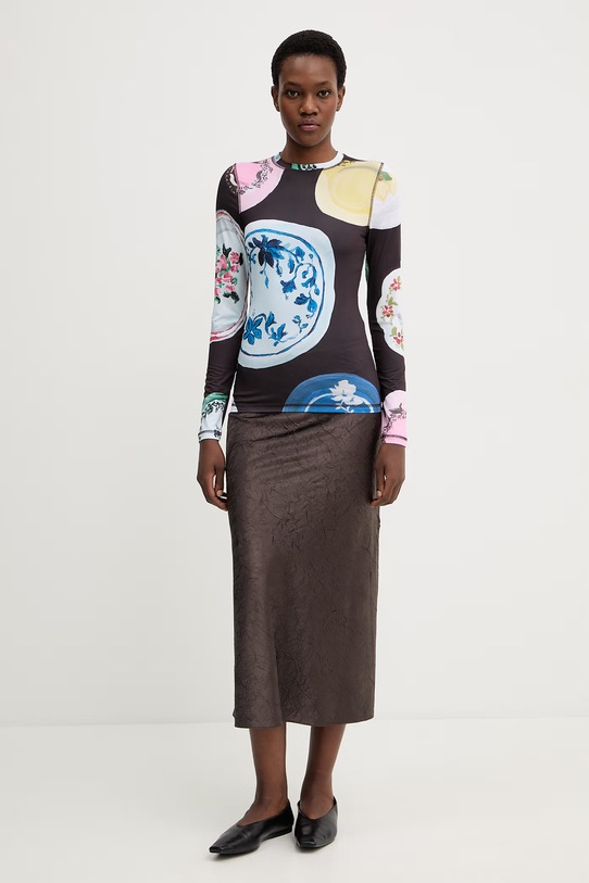 Tričko s dlhým rukávom Stine Goya SG.SS26.T007.2244 hnedá SS26