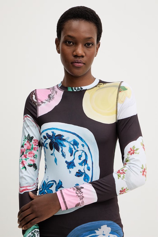 Tričko s dlhým rukávom Stine Goya hnedá SG.SS26.T007.2244