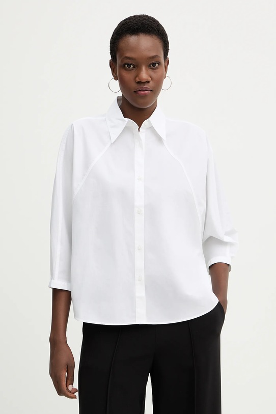 Бавовняна сорочка BOSS Orange C Belenta casual білий 50553519