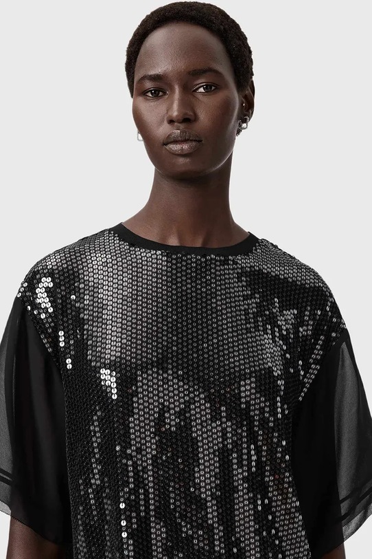 Odzież AllSaints bluzka W051PD czarny