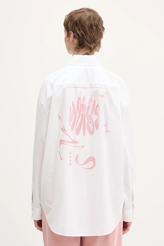 Hugo Blue koszula bawełniana Elisana_B bawełna biały 50552146